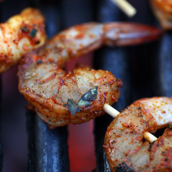 Grilled Prawns and Saffron-mashed&nbsp;Potatoes